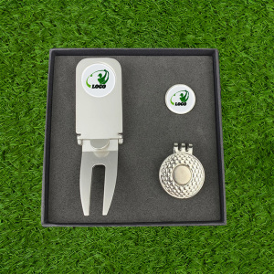 Golf Cigar Holder Divot Tool Gift Set