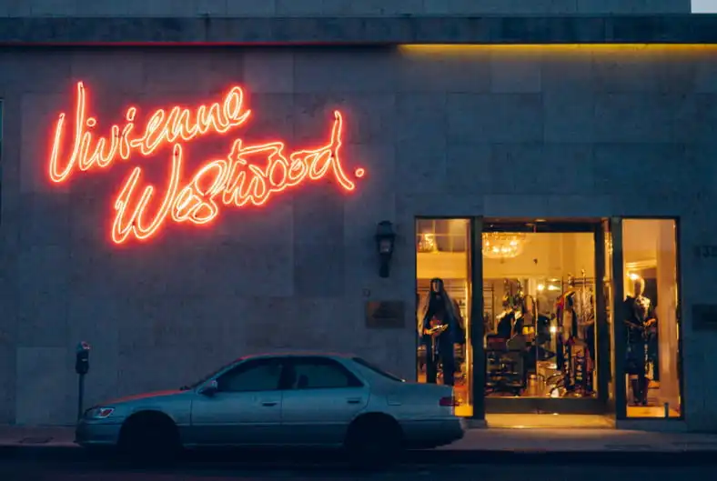 create unique neon sign for clothing store