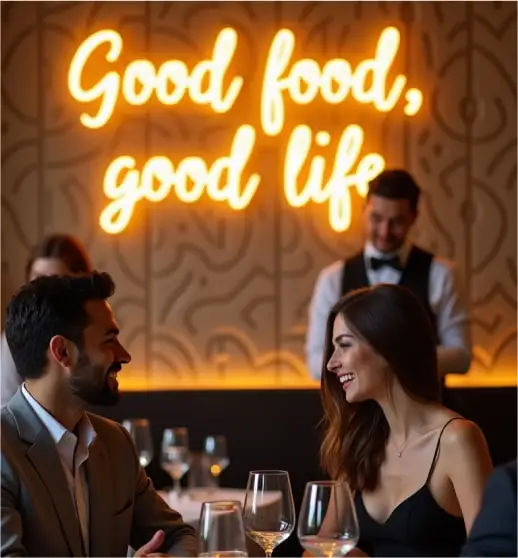 custom neon restaurant signs