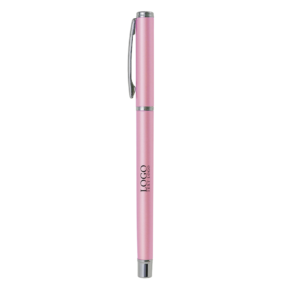 High-Grade Glossy Business Custom Metal Pen pink with logo