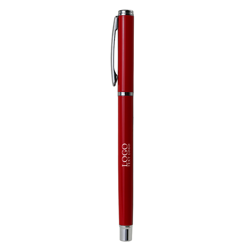 High-Grade Glossy Business Custom Metal Pen red with logo