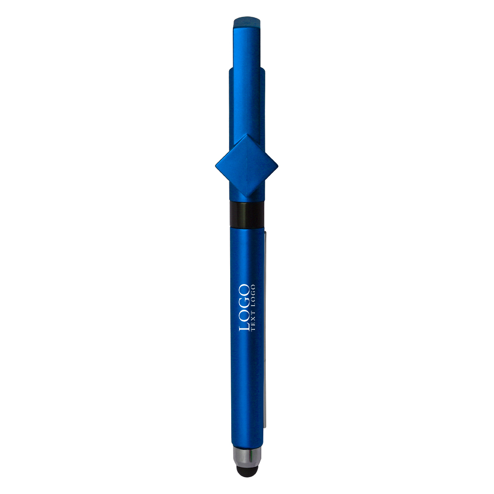 Personalized Pens With Removable Custom Advertising Banner blue with logo