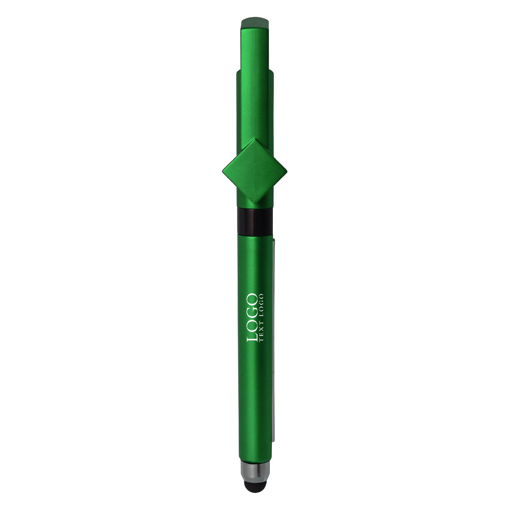 Personalized Pens With Removable Custom Advertising Banner green with logo