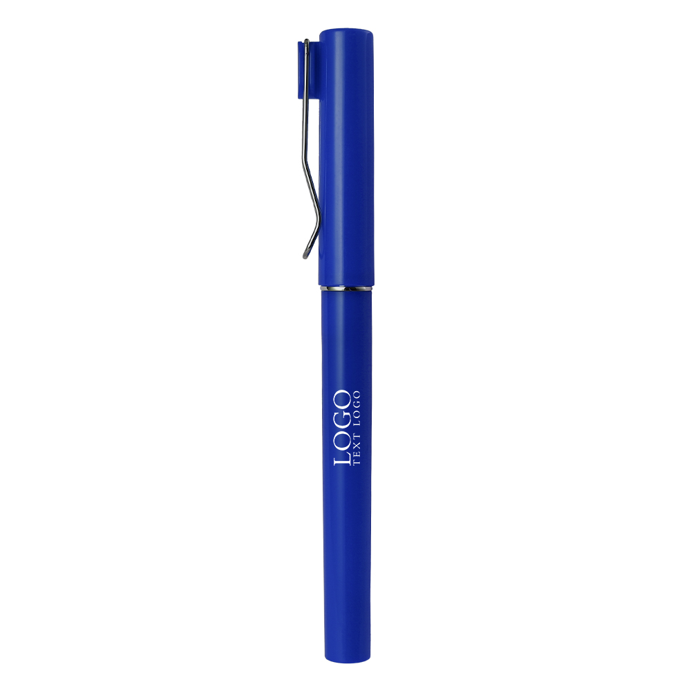 Promotional Bright Colors Custom Plastic Pens blue with logo