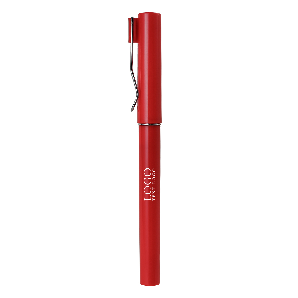 Promotional Bright Colors Custom Plastic Pens red with logo