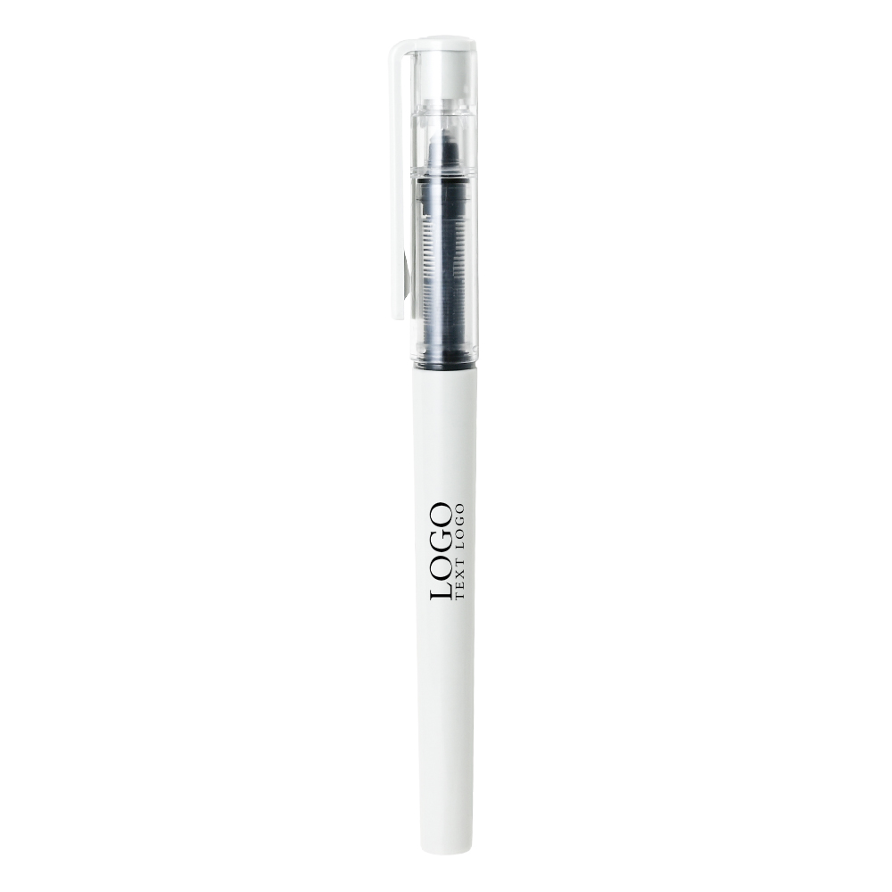 Colorful Comfortable Quick-Drying Custom Pen white with logo