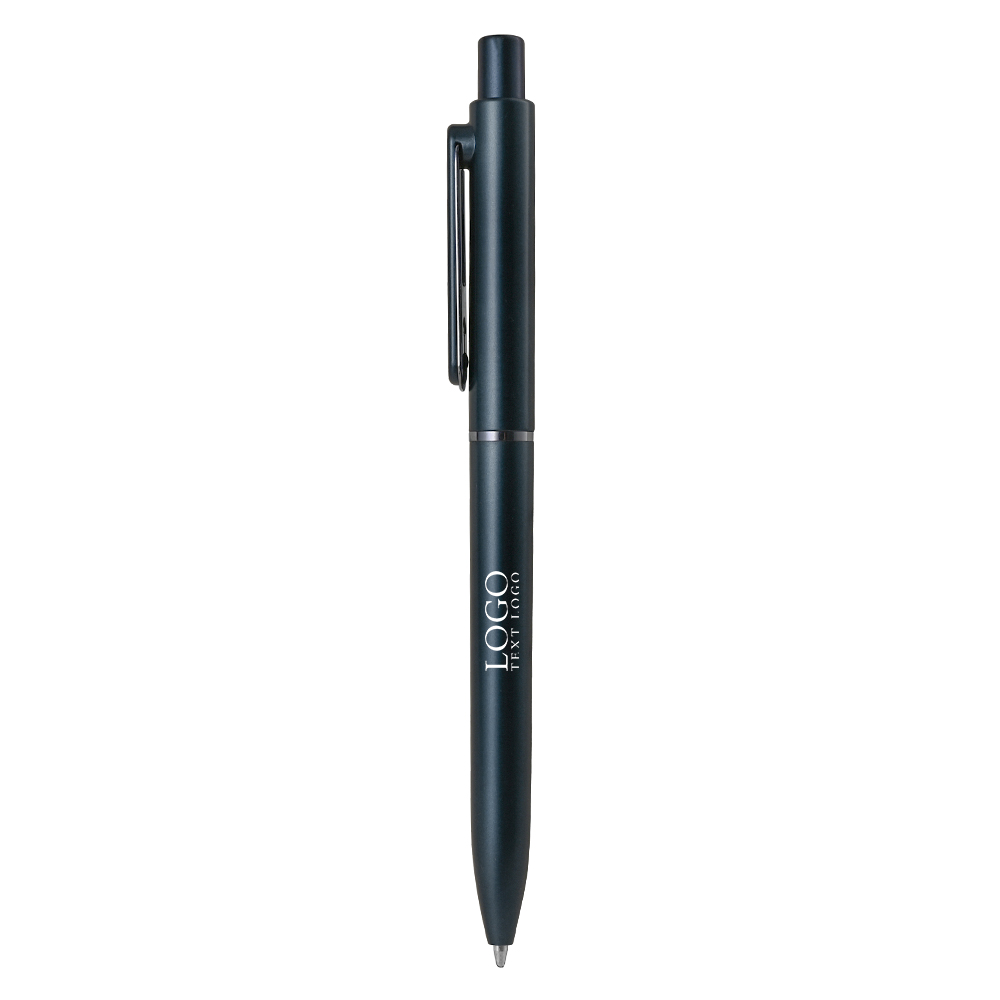 ElitePress Custom Click Gel Pen blue gray with logo