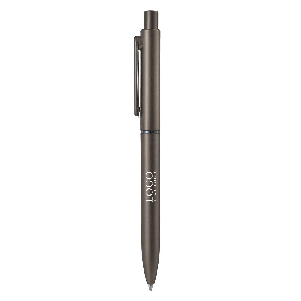 ElitePress Custom Click Gel Pen brown with logo
