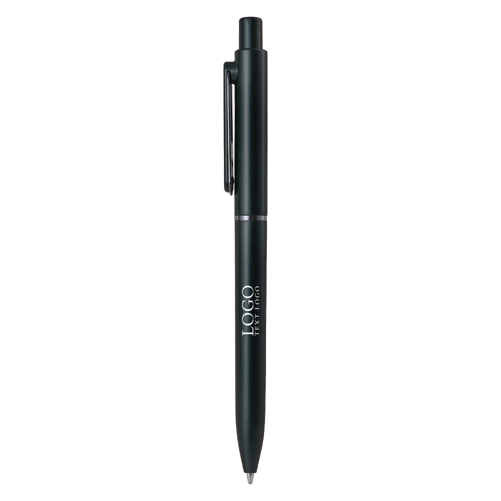 ElitePress Custom Click Gel Pen dark gray with logo