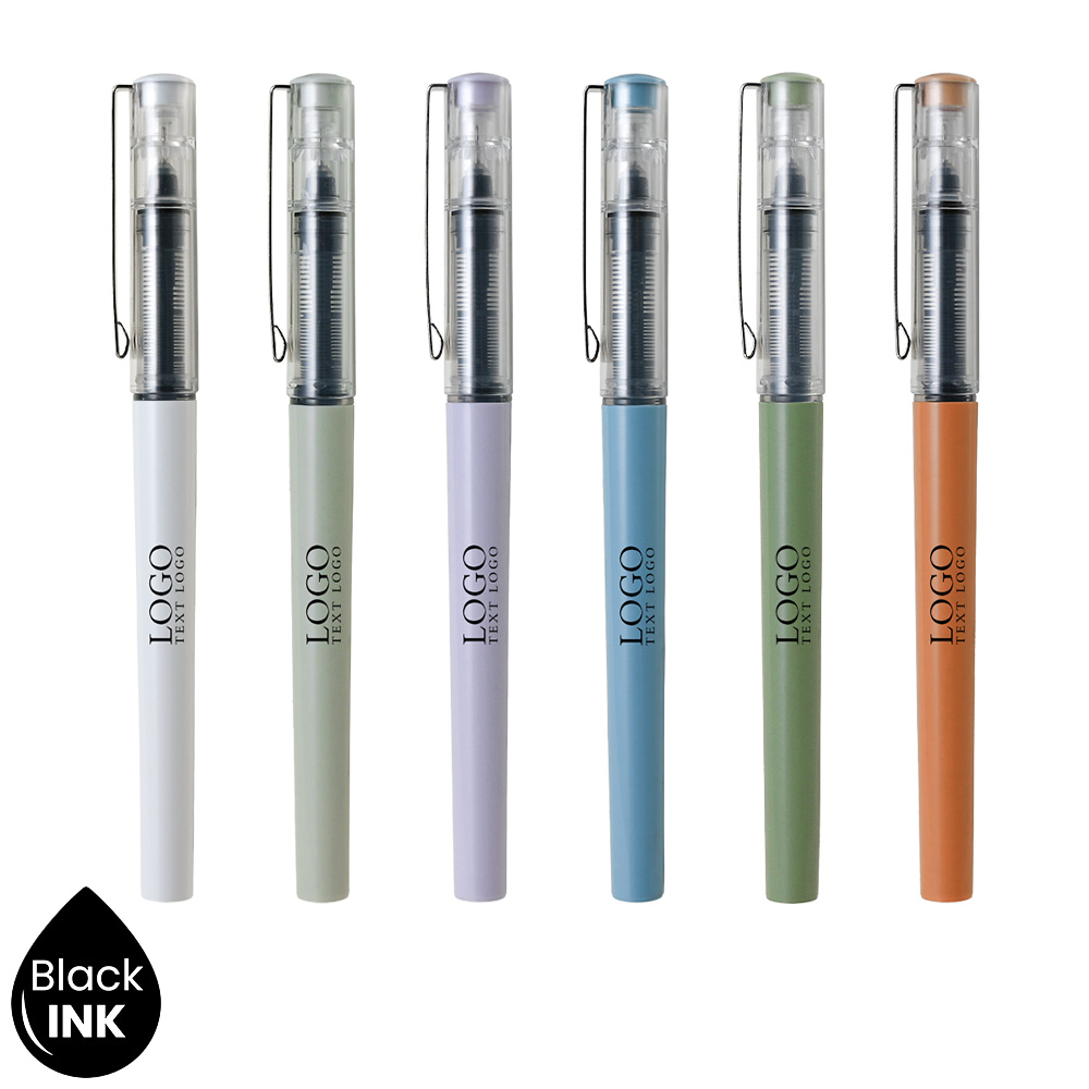 Group shot of Promotional Morandi color Quick-Drying Custom Pen