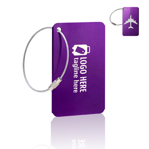 Luggage Tags Card Holders with Stainless Steel Loops