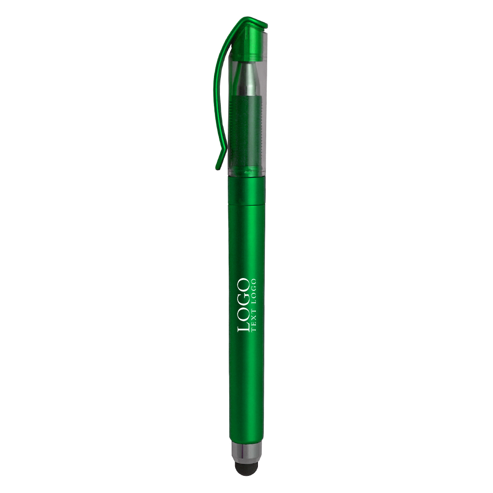 PromoBanner Pull-Out Banner Stylus Pen green with logo