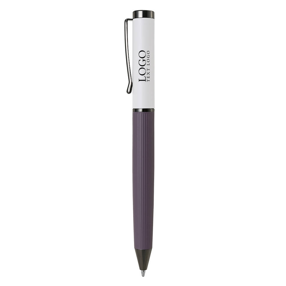 Promotional LuxMetal Custom Ballpoint Pen white With Logo