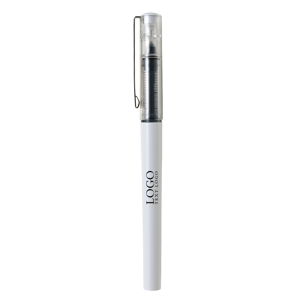 Promotional Morandi color Quick-Drying Custom Pen white with logo