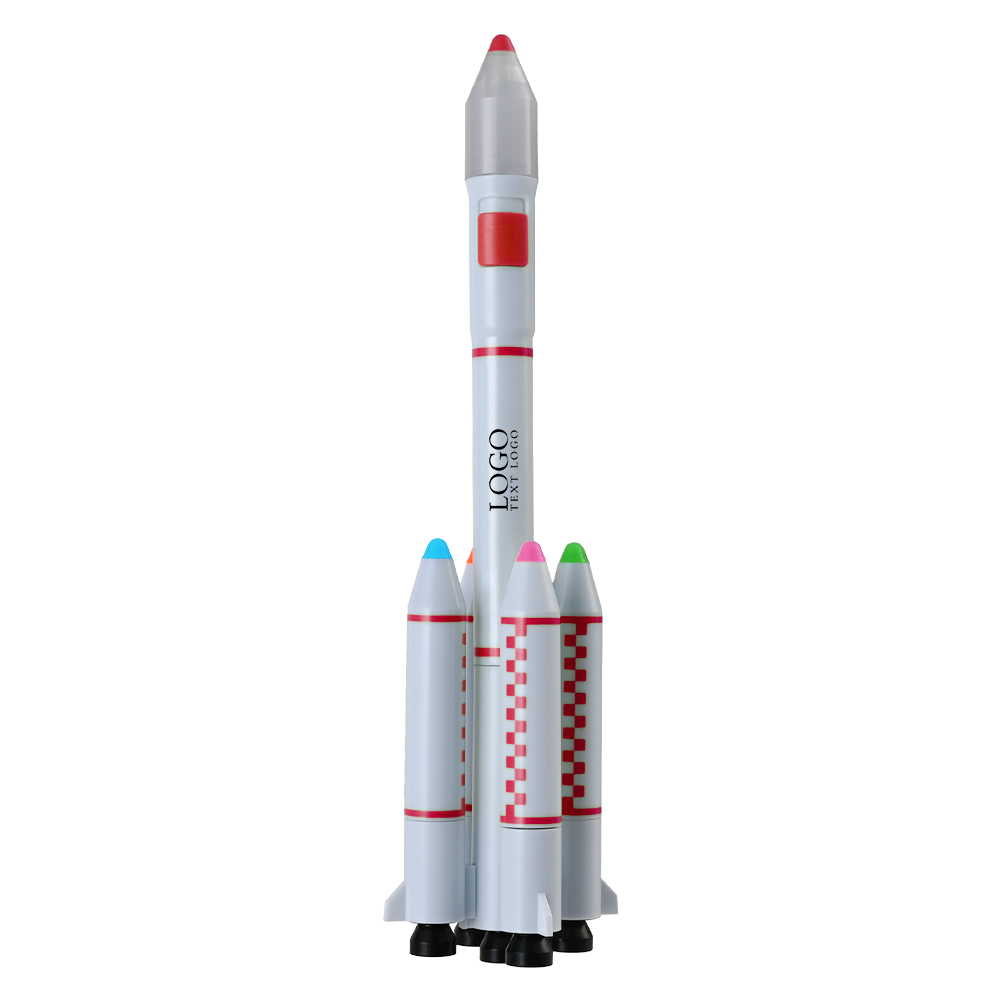 RocketGlow Customizable Ballpoint Pen red with logo