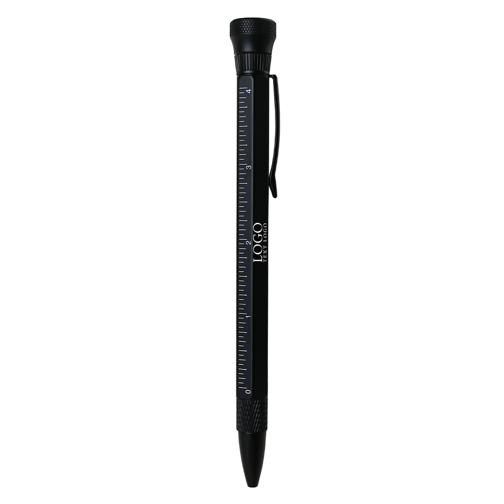 SpinPro Multi-function Decompression Customized Ballpoint Pen black with logo