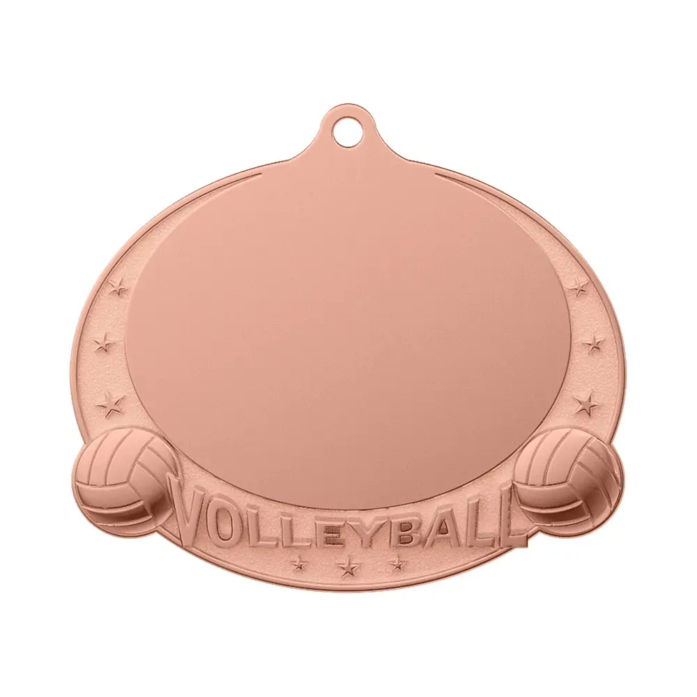 Volleyball Championship Medal shiny copper Volleyball Championship Medal shiny copper