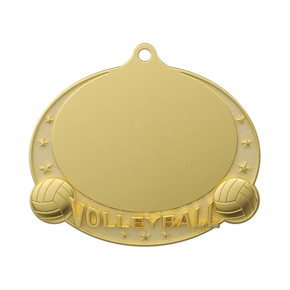 Volleyball Championship Medal shiny gold Volleyball Championship Medal shiny gold