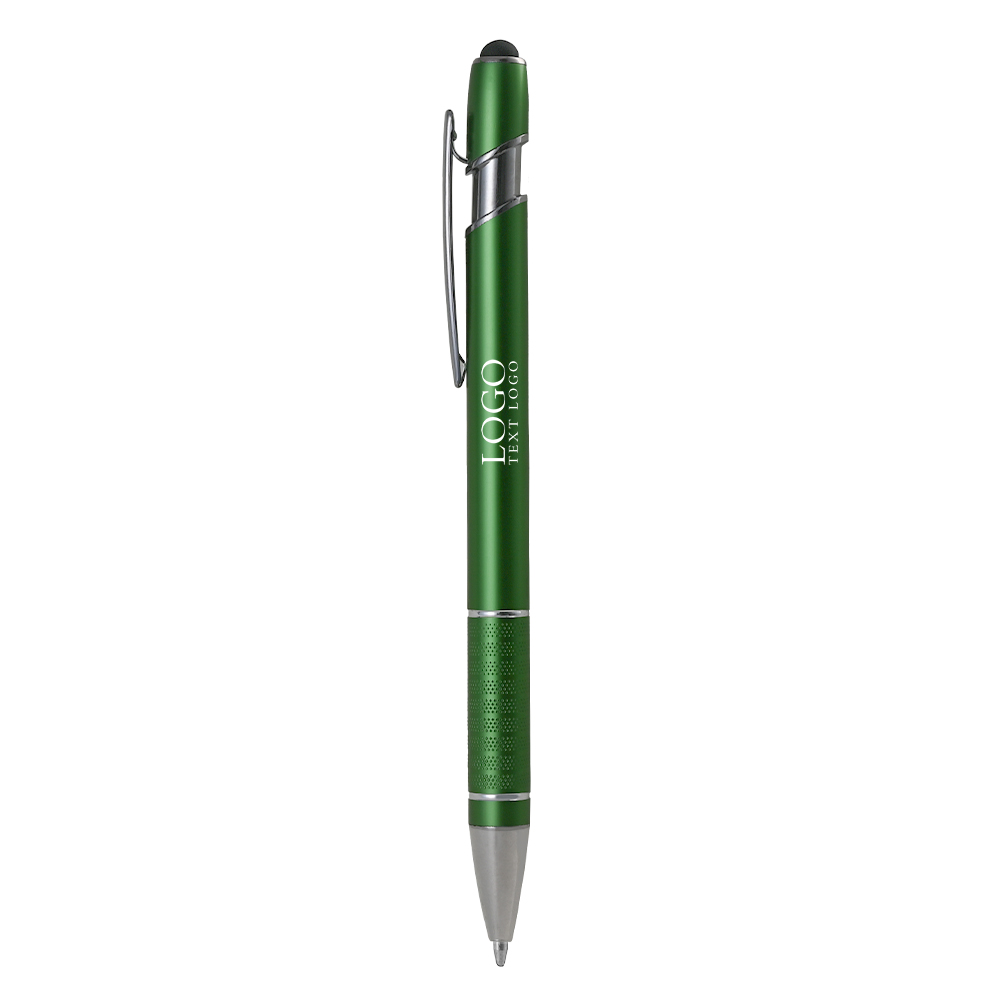 Promo Varsi Incline Stylus Pen with logo-Green