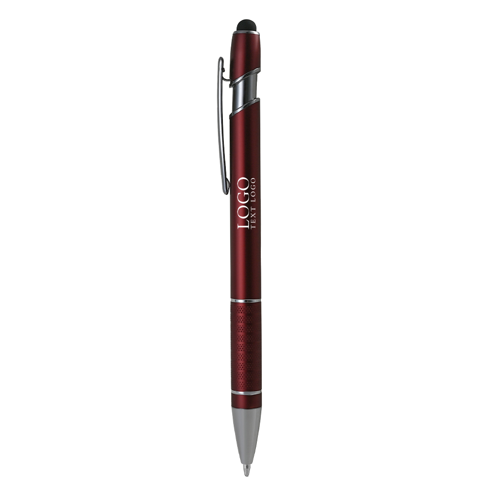 Promo Varsi Incline Stylus Pen with logo-Red