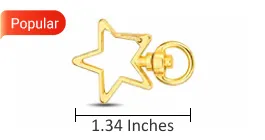 Star Shaped Lobster Clasp of keychain custom Star Shaped Lobster Clasp of keychain custom