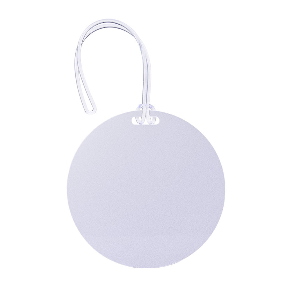 Full Color Round Plastic Luggage Tags With Strap Matte Full Color Round Plastic Luggage Tags With Strap Matte