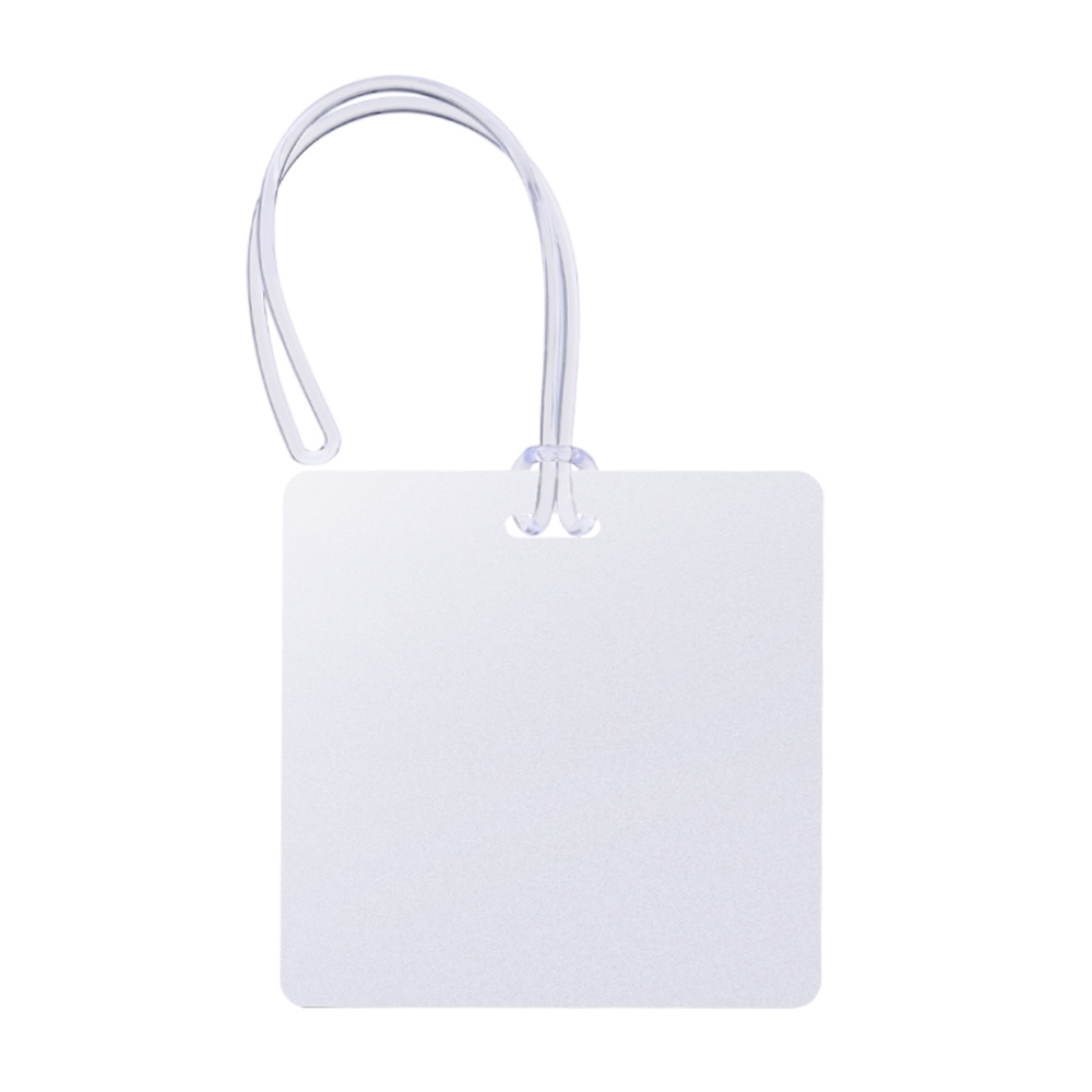 Full Color Square Plastic Luggage Tags With Strap Full Color Square Plastic Luggage Tags With Strap