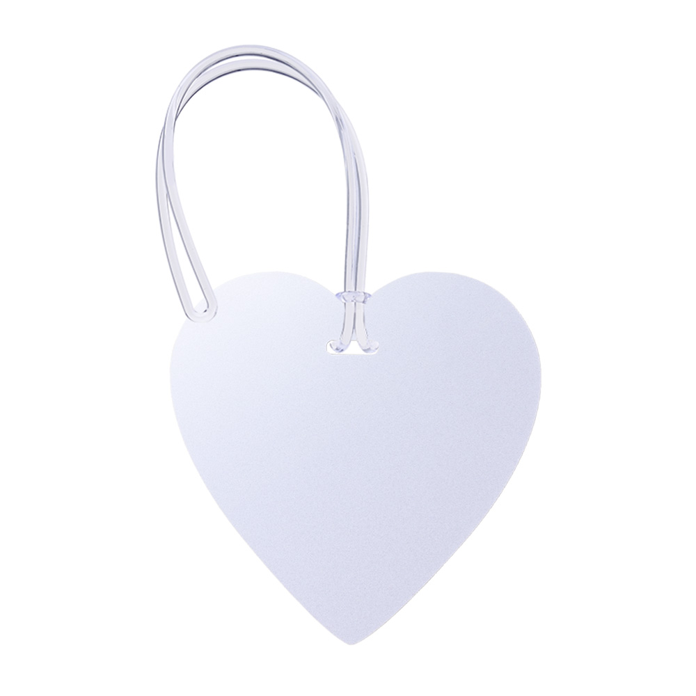 Heart-Shaped Luggage Tags with Strap Heart-Shaped Luggage Tags with Strap
