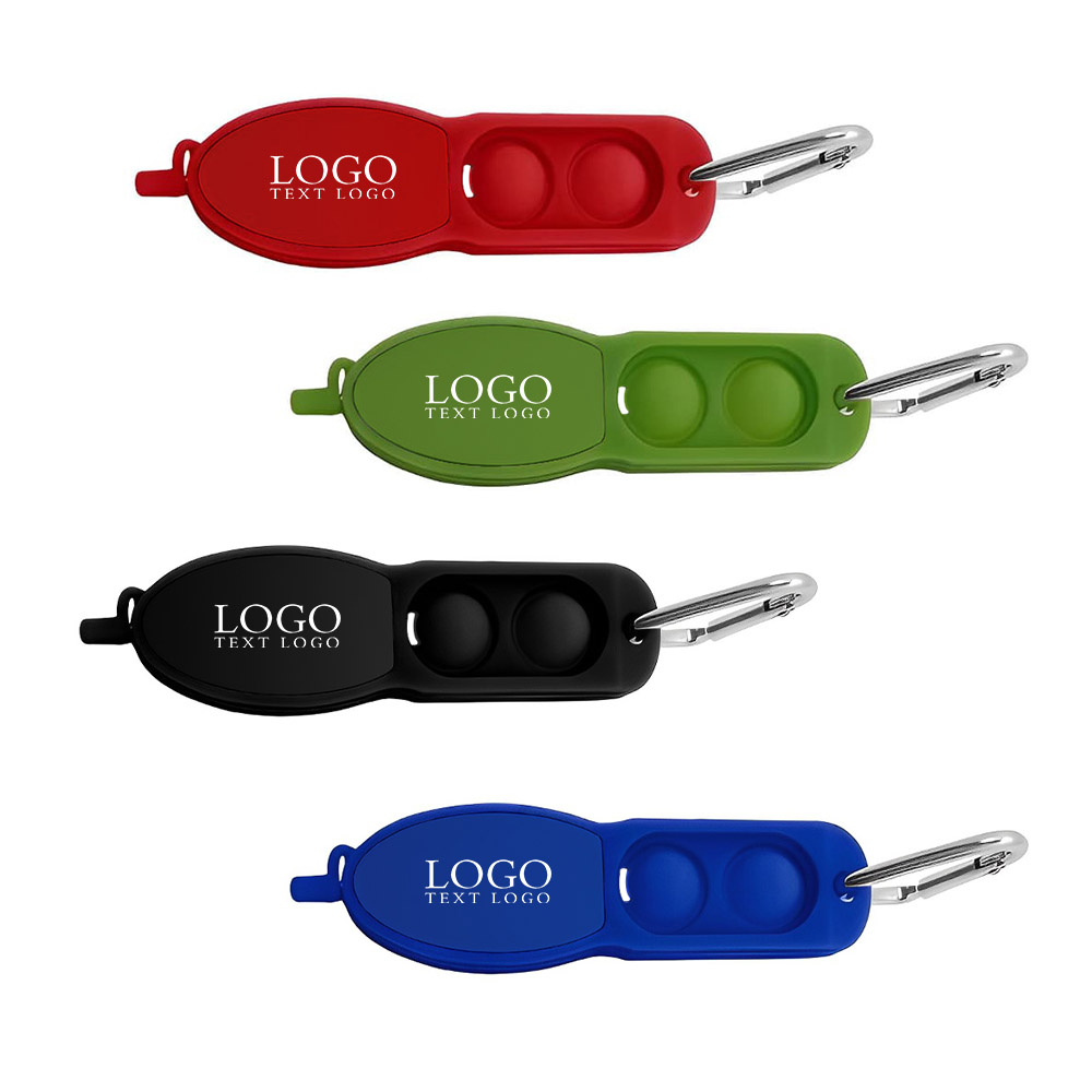Group shot of Innovative Push Pop Pen With Carabiner
