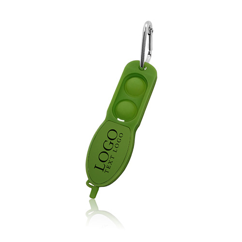 Promotional Push Pop Pen With Carabiner
