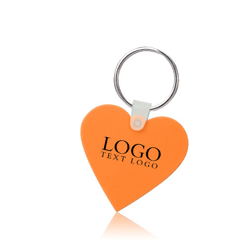 Promo Heart-Shaped Silicone Key Tag