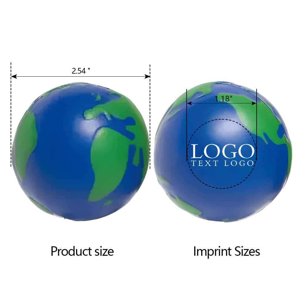 Earth Shaped Stress Ball