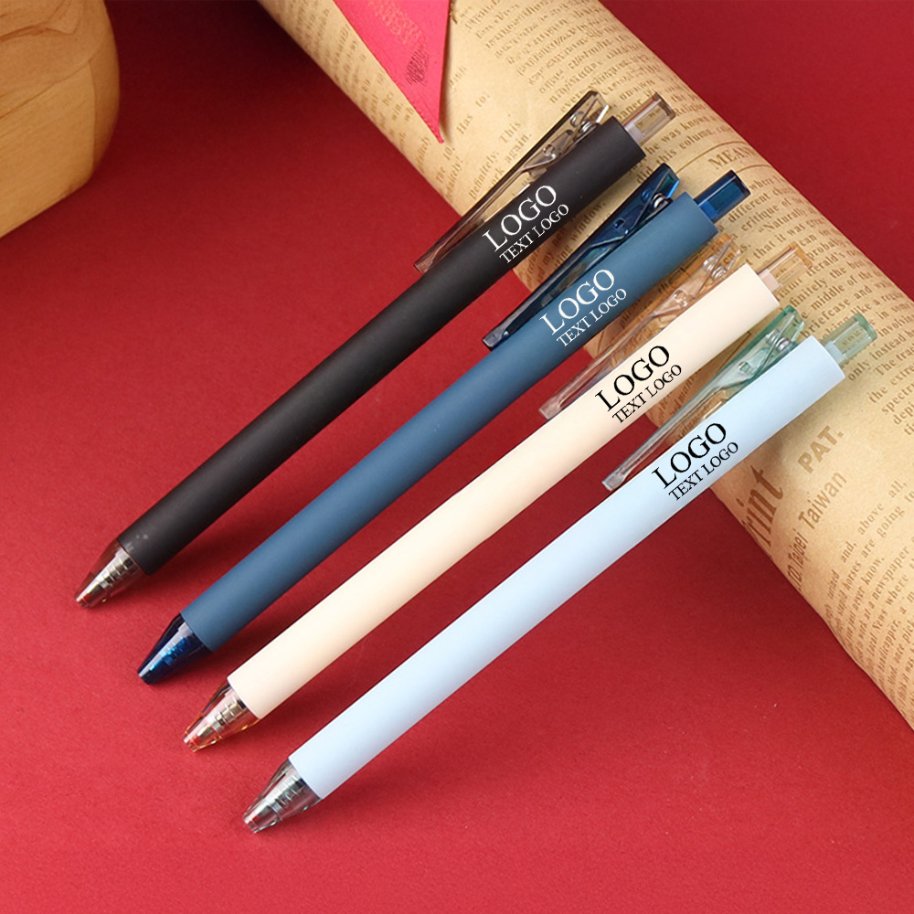 Lifestyle shot of Promotional Frosted Custom Gel Pens