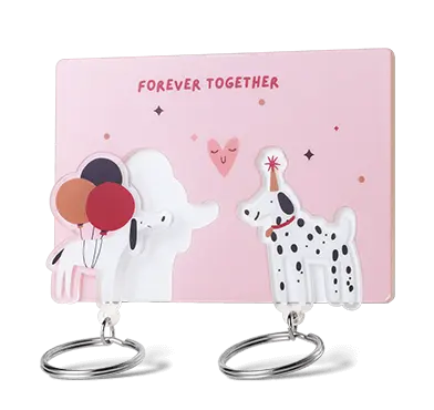 Custom Couple Acrylic Keychain Custom Couple Acrylic Keychain