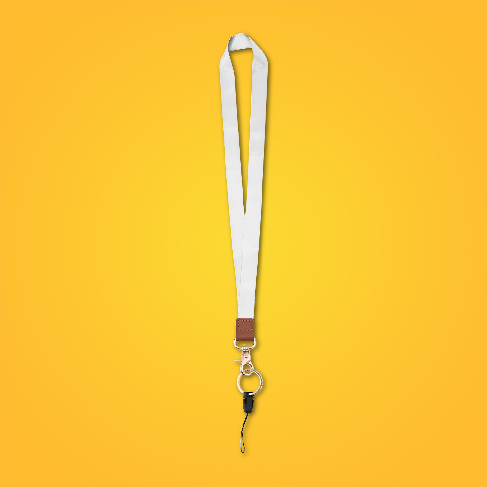 Custom Polyester Leather Stitching Lanyard Custom Polyester Leather Stitching Lanyard