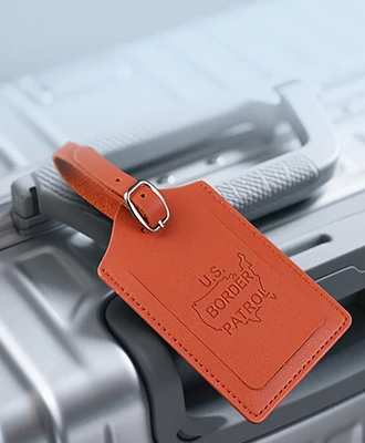leather luggage tags