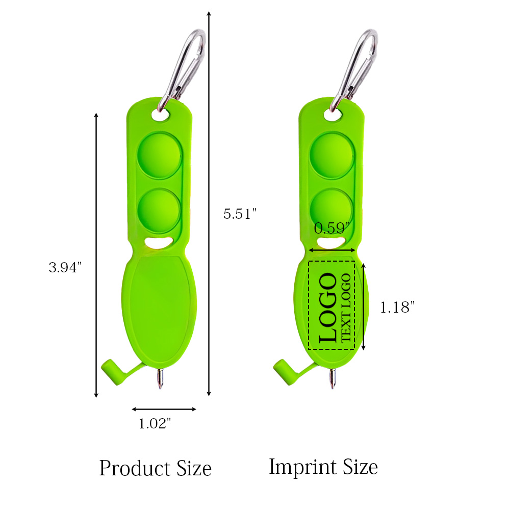 Custom Push Pop Pen Keychain with Carabiner Clip Custom Push Pop Pen Keychain with Carabiner Clip