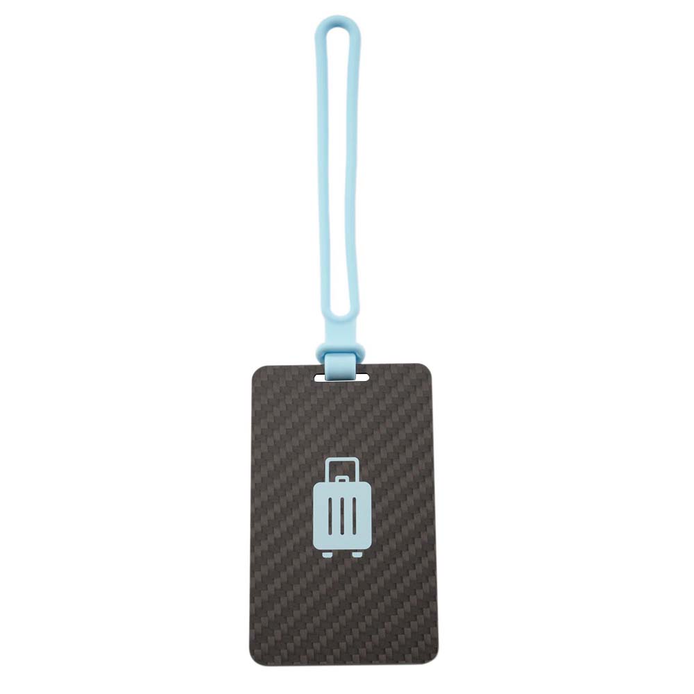 Carbon Fiber High-quality Luggage Tag blue
