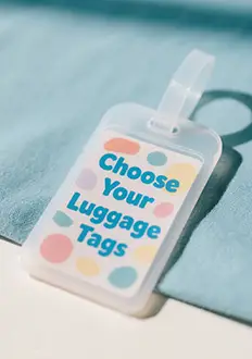 custom luggage tags with your logo