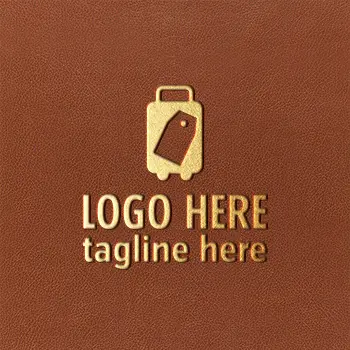 Leather Luggage Tags - Gold Stamping