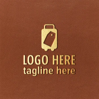 Leather Luggage Tags - Gold Stamping