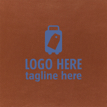 Leather Luggage Tags - Silkscreen Printing