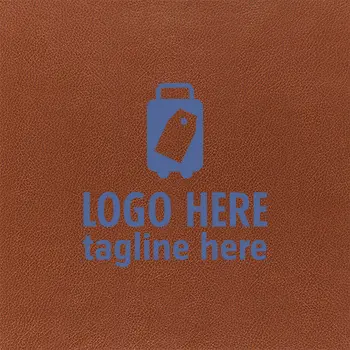 Leather Luggage Tags - Silkscreen Printing