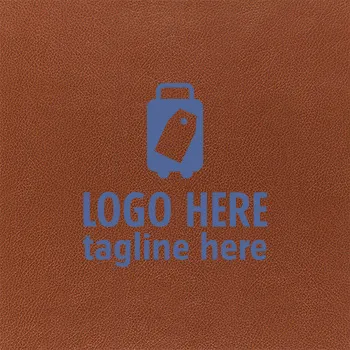 Leather Luggage Tags - Silkscreen Printing