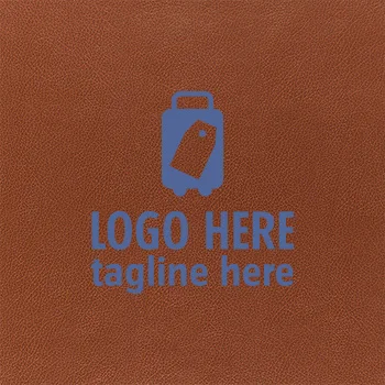 Leather Luggage Tags - Silkscreen Printing