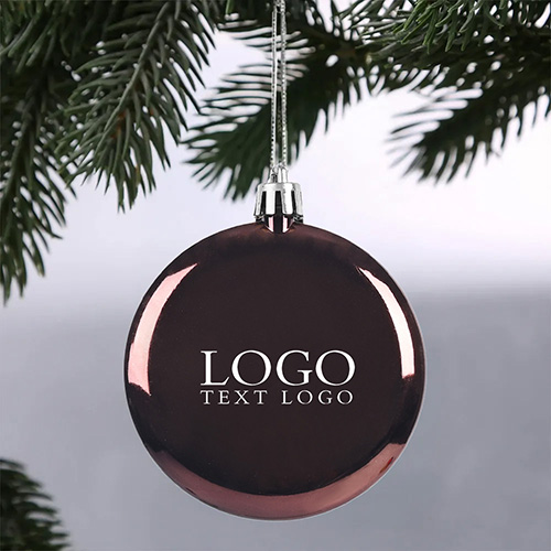 Christmas Ball White Plastic Matte Flat Discs Christmas Ornaments 