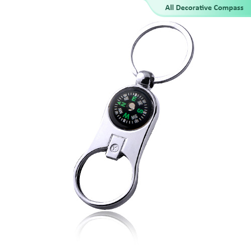 Costom Metal Compass and Bottle Opener Keychains