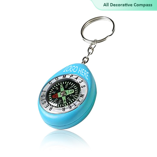Promo Oval Compass keychain
