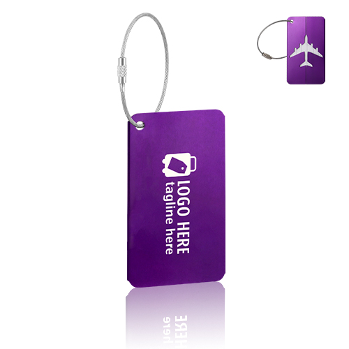 Luggage Tags Card Holders with Stainless Steel Loops