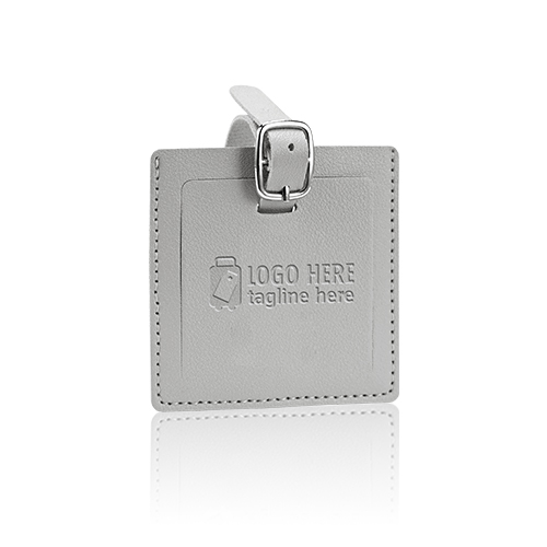 PU Leather Square Luggage Tag